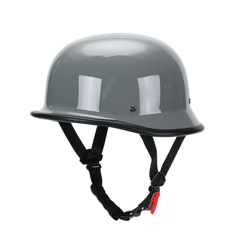

Retro Vintage Open Face Motorcycle Cruiser Helmet German Style Safety Gear for Scooter Half Helmet for Men And Women XXL красный