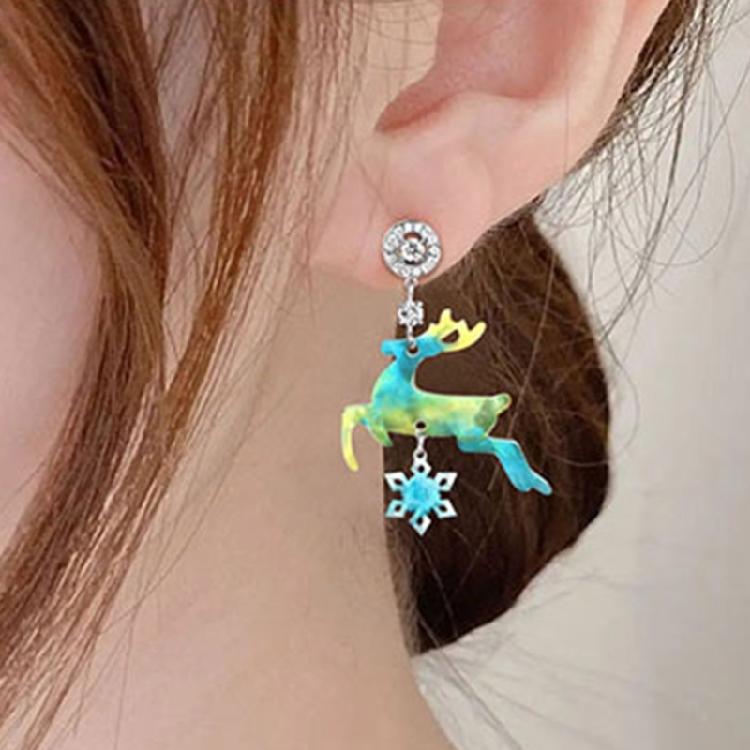 Silicone Moulds Jewellery Casting Supplies Snowflake Deer Earring Pendant Molds