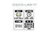 Starlight Hybrid 400 Lumen Stirnlampe SK-HL400ZHB-MS