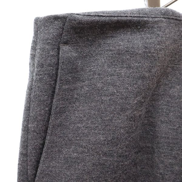 POLO RALPH LAUREN wool blend long Wide pants gray Back zip Women Used