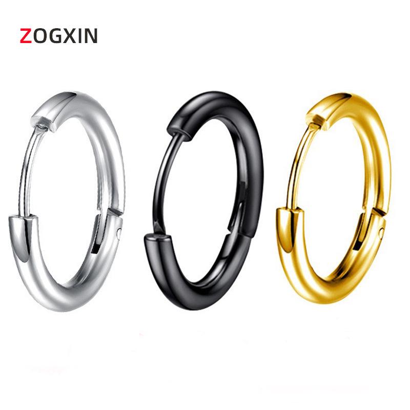 

Круглые серьги-кольца из нержавеющей стали 18 карат: Унисекс серьги из титана нишевого дизайна 20mm Steel 2.0