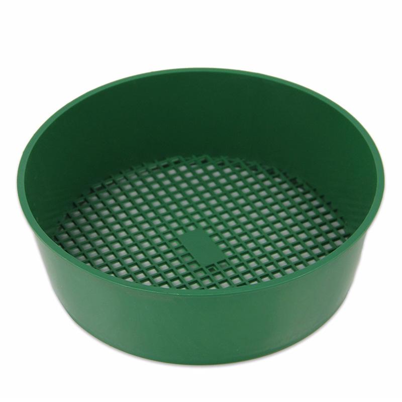 

Garden Soil Sifter Tool Plastic Soil Sieve for Screening Stones and Debris Durable Round Soil Filter for Gardening and Landscaping