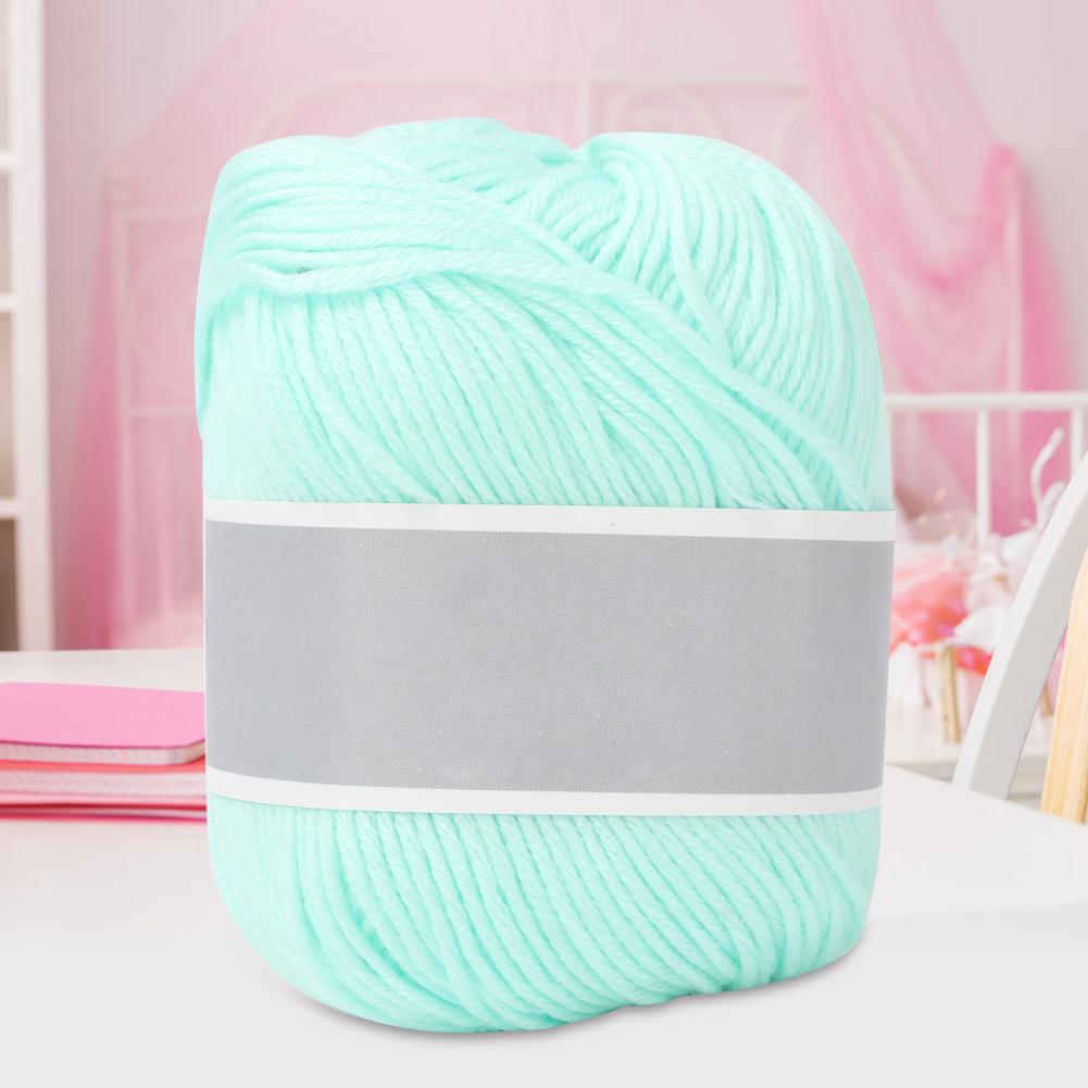 Popular Baby Milk Thread Thick Milk Cotton Line Manual Weaving(bluish Yellow)