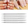 5pcs Nail Art Dotting Pen Dual Ended Nail Painting Pen   Carving Pen with Acrylic Handle