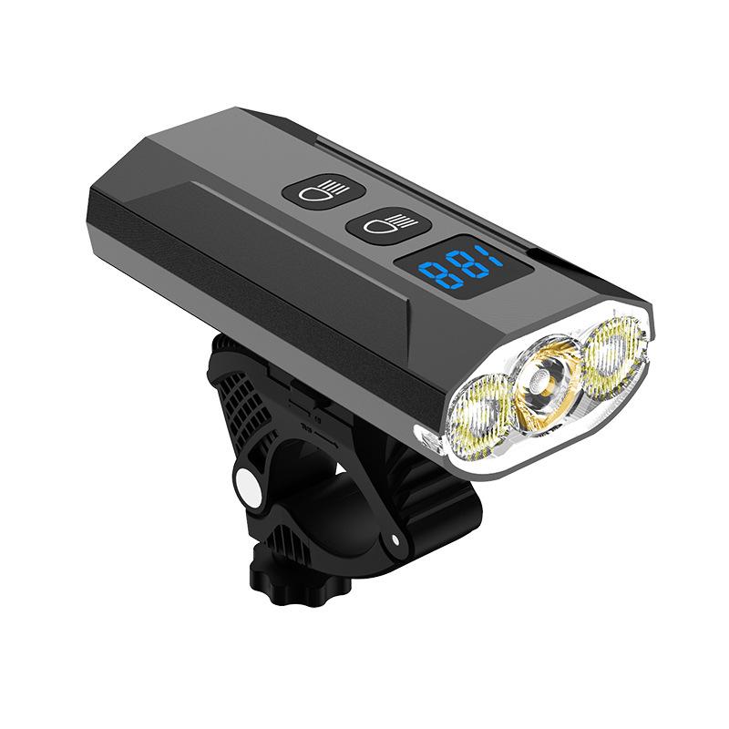 2022 New Three Beads Bicycle Light Cycling E-bike1200lm Waterproof LED Headlamp Mountain Bike Accessories