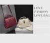 2024 Damen Diamantmuster Schultertasche im koreanischen Stil mit Schnappverschluss
