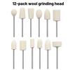 Rotationswerkzeug Wollfilz Schleifkopf 12 Stück 2,35 mm Schaft