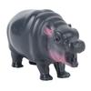 Pygmy Hippo Statue Cute Playful Resin Hippopotamus Figurine Home Desktop Decoration
