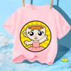 KidT Mange Kid Italian Brainrot Tshirt cartoon print Tshirt for kids basic round neck clothing Tshirts for boys and girls