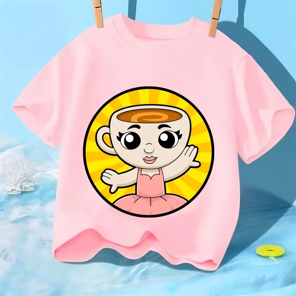 KidT Mange Kid Italian Brainrot Tshirt cartoon print Tshirt for kids basic round neck clothing Tshirts for boys and girls