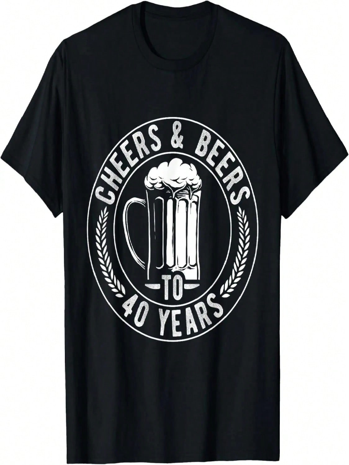 Cheers And Beers To 40 Years Birthday Gift Party Drinking Be T-Shirt S разноцветный