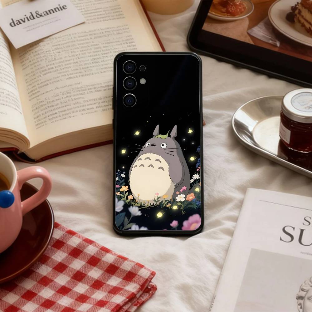 Cute My N-Neighbor Cat T-Totoro-MNT   Phone Case For Samsung S 25,24,23,22,30,21,10,9,Ultra,Plus,Lite,FE,4,5 G Soft Black Case