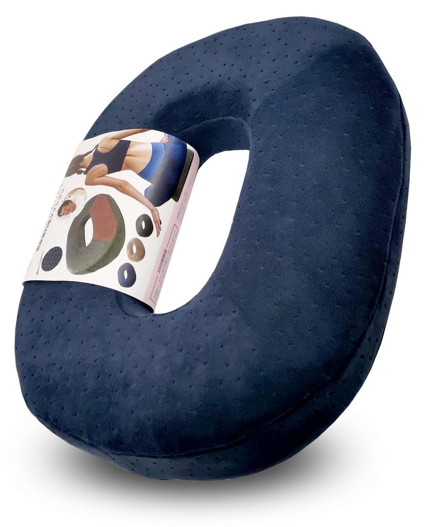 By the Head of an Osteopathic Donut Cushion with Premium Memory for Lower Posture Front High Resilience Donut Meets Safety Standards Regular