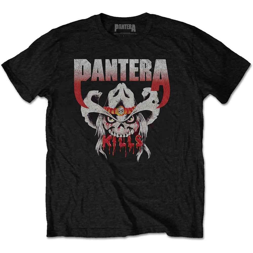 Pantera T-Shirt Kills Tour 1990 Used Bandlogo Neu Offiziell Herren Schwarz