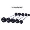Emai Fixed Rubber Coated Straight Barbell