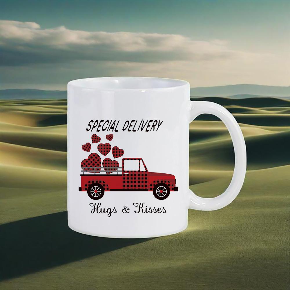 

Sweetheart Mug Romantic Pink Coffee Mug Cartoon Car Valentine s Day Gift Beer Mug for He Hubby Travel Home Office Use Funny Mugs 330ml