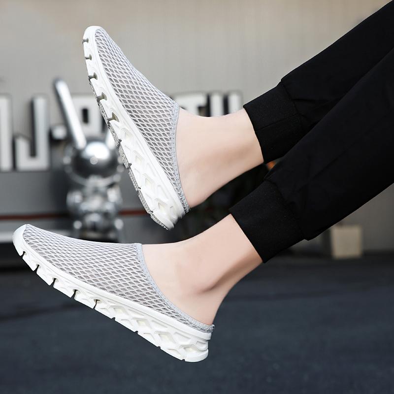 Fashion Men Slippers Summer Breathable Home Indoor Slippers Men Flats Lightweight Slides Fashion Outdoor Walking Shoes