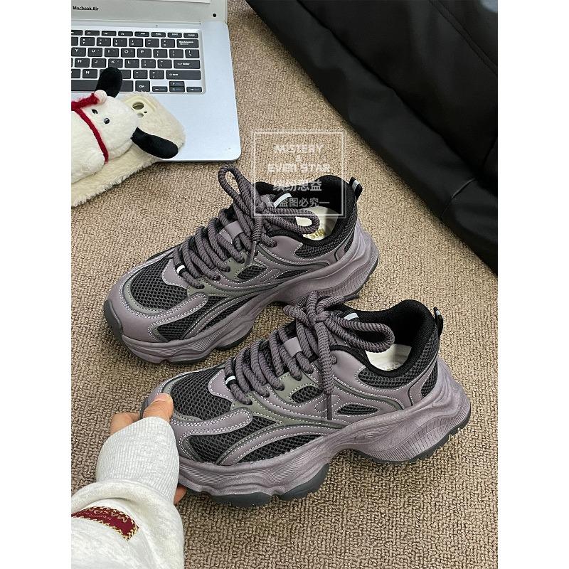 Spring New Versatile Dad Shoes Platform Casual Sneakers 1357