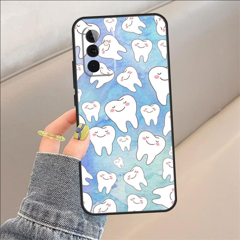 Cartoon Dentist Dental Teeth Case For Samsung Galaxy A06 A05 A32 A16 A55 A36 A26 A54 A34 A14 A22 A52 A35 A15 A53 A13 A56