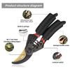Gardening Scissors SK5 Fruit Tree Pruning Coarse Branches Pruning Scissors Flower Arrangement Pruning Fruit Picking Scissors