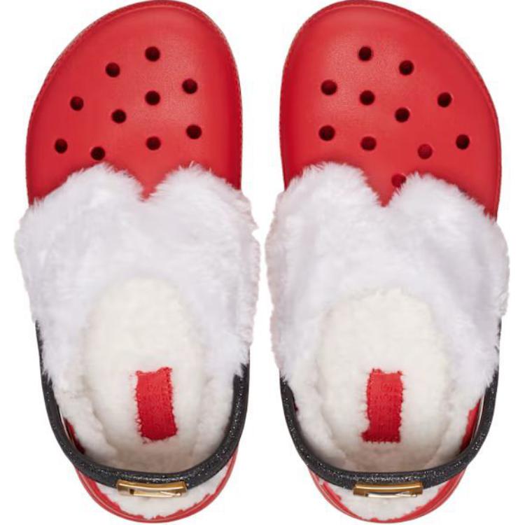 Crocs Classic Lined Anti-Slip Wear-Resistant Low-Top Toddler Shoes Red Infant And Toddler