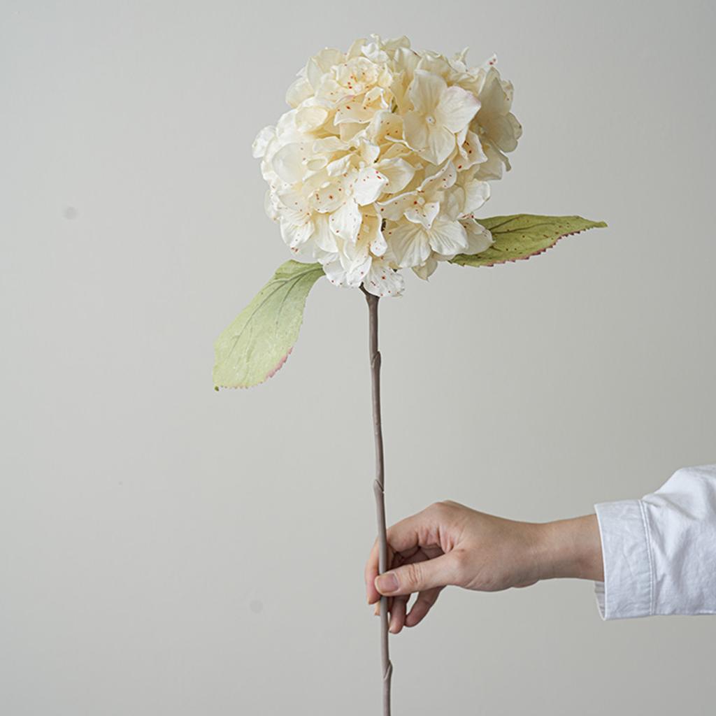 Dried Artificial Flowers Hydrangeas for Autumn Home Decoration  Dried Flowers Artificial Hydrangeas Fall Fake Flower Arrangement