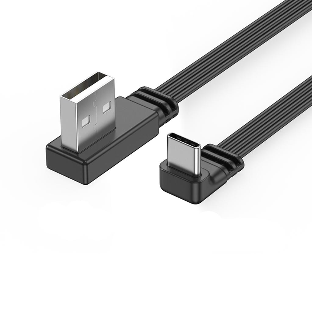 High Speed USB To USB C Data Cable 2A Quick Charging 480Mbps Sync Elbow/Straight Connectors Flexible Charging Cord