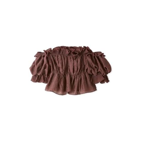 SNIDEL JQ Volume Gathered Off Shoulder Blouse SWFB244064 Women s