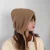 Ear Cap Women's Autumn and Winter Velvet Warm Soft Girl Cute Lamb Wool Lei Feng Hat Ins Windproof Pullover Hat