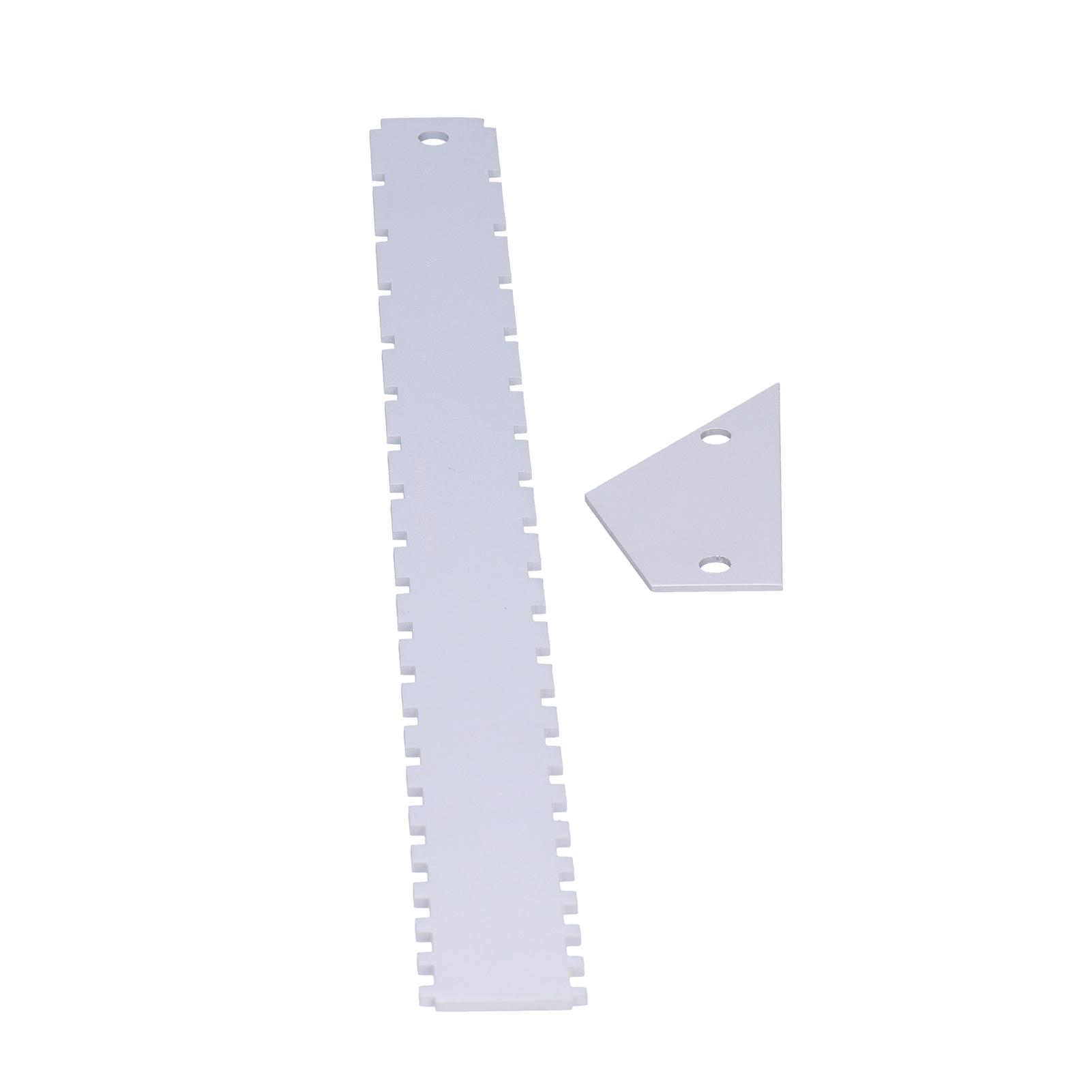 

Набор измерительных инструментов для гитары Серебристый алюминиевый инструмент для проверки прямолинейности грифа Линейка для выравнивания ладов Калибр Серебристый серебряный