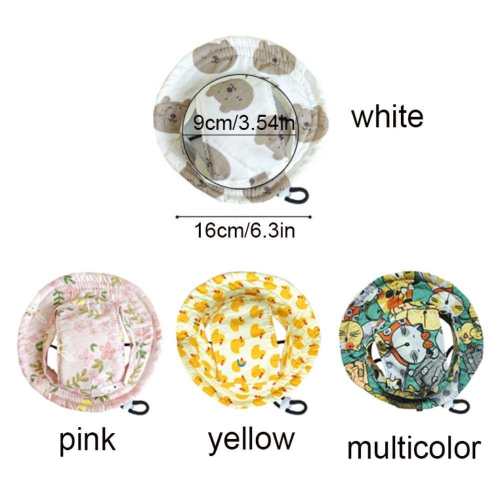 Cartoon Dog Fisherman Hat Adjustable Sun Protection Dog Sunshade Hats with Ear Holes Breathable Cat Sunscreen Hat Summer