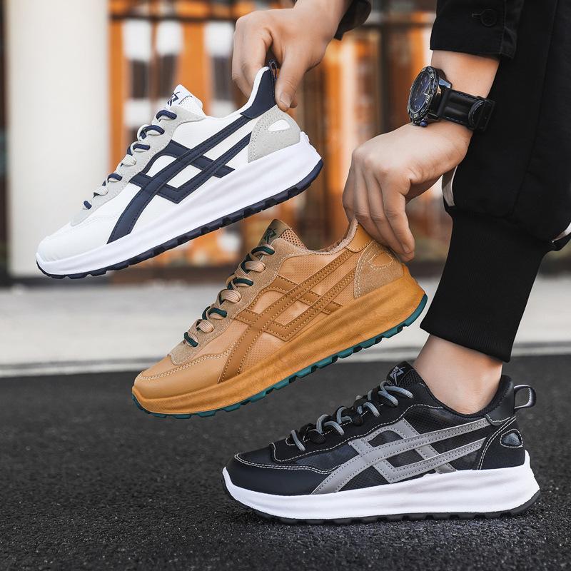 Fashion Men Casual Sneakers Vulcanized Shoes Lace Up Platform Sneakers Running Tennis Sports Shoes Outdoor Jogging Sneakers Male 39-44