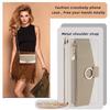 For Oppo K13 Turbo Pro 5G Case Mirror Wallet Leather Phone Cover with Chain Shoulder Strap