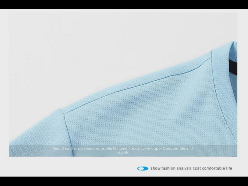 Men's Gradient Quick-Dry Ice Silk Mesh T-Shirt, Short-Sleeved, Breathable Summer 2023 Trend.