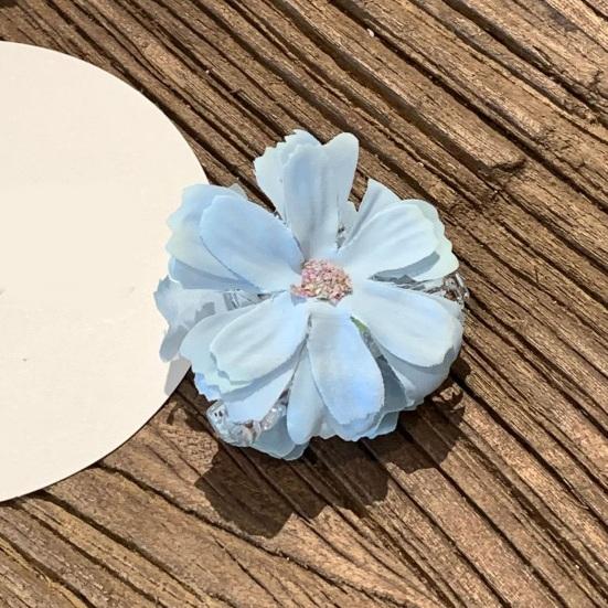 Grampo de Cabelo 3D Design de Flor Simulada Penteados Laterais Traseiros Presilha de Cabelo Grampo de Cabelo para Férias na Praia Acessório de Cabelo Estilo Fada