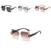 Chic Sunglasses Trendy Geometric Shape Fashion Design Outdoor Sun Protection