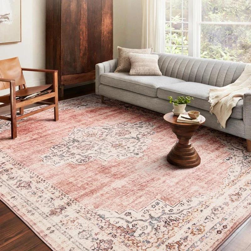 Bohemian Style Carpets for Living Room Thickend Plush Bedroom Decor Retro Carpet Washable Lounge Floor Mat Fluffy Soft Study Rug