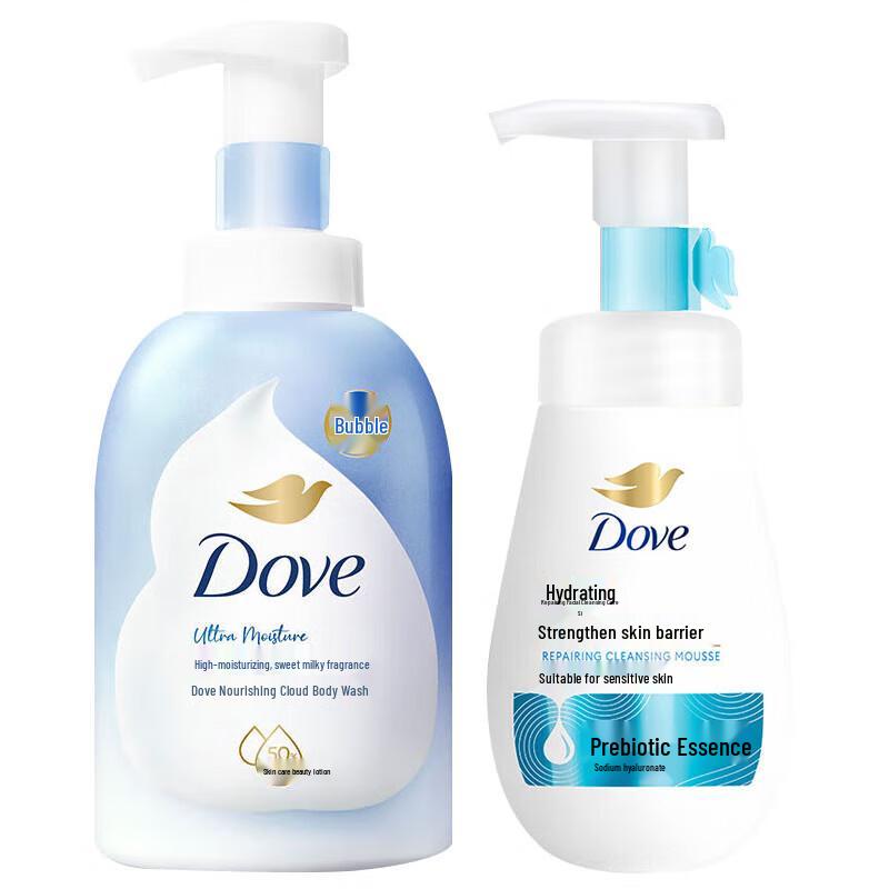 Dove Bath & Facial Foam Set