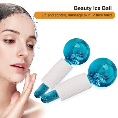 2 pezzi di globo di ghiaccio illuminano il tono della pelle restringono i pori riducono il gonfiore antirughe globi di ghiaccio massaggiatori per la pelle fredda viso accessori di bellezza