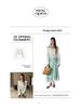 Interpret Beauty Elegant French Satin Midi Skirt for Women - Spring 2025 Collection C3582