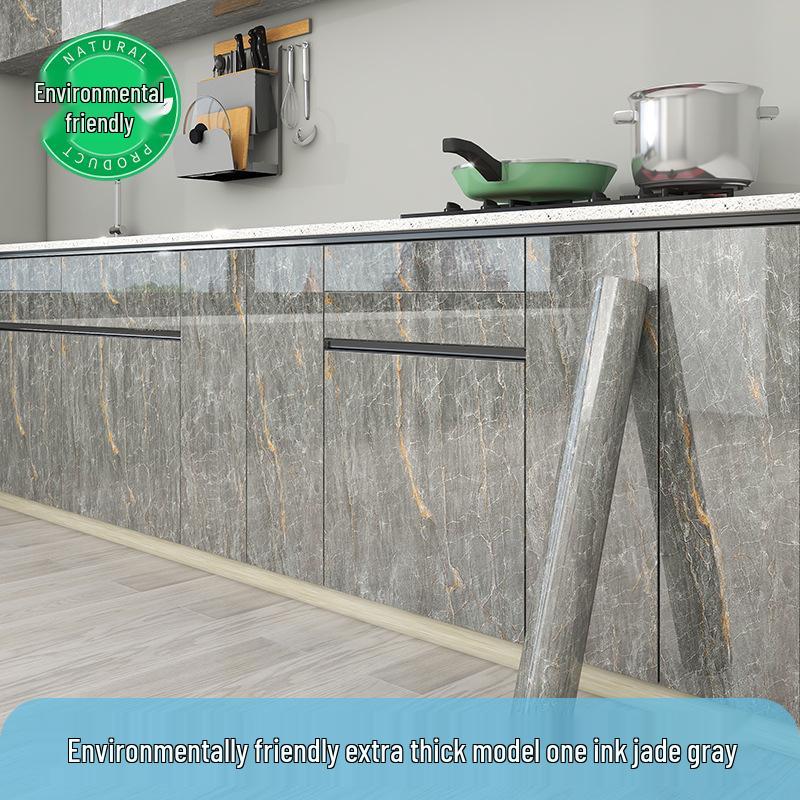 Adhesivo de Cocina Impermeable Estilo Mármol Autoadhesivo para Armarios y Muebles