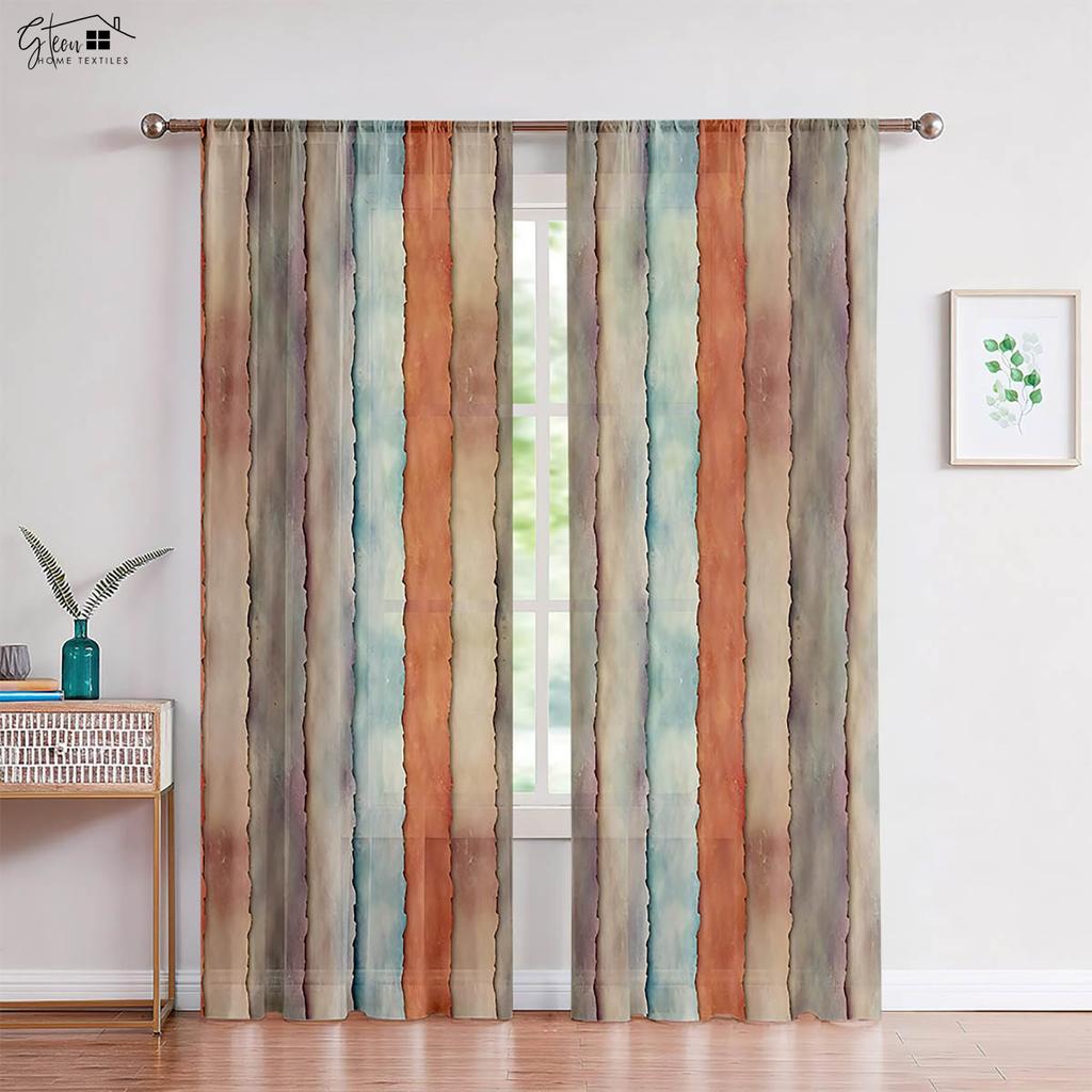 2-Pack Wooden Door 3d Printed Drapes Suitable Ideal for Bedchamber Living Area Kitchen Decorative Curtains Machine Washable