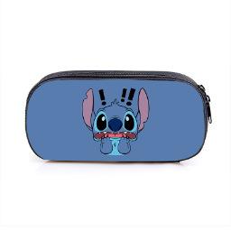 Single-Layer Student Pencil Case Square Large-Capacity Polyester Stationery Box Printable Picture single layer pencil case