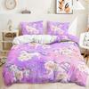 Three-Piece Dream Unicorn Quilt Cover Digital Printing Three-Piece Bedding