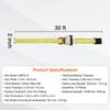 Ratchet Tie Down Straps (10PK), 10000 lb Break Strength, Endless Ratchet with 10 Premium 2" x 30' Tie Downs Heavy Duty, Track Spring Fittings for