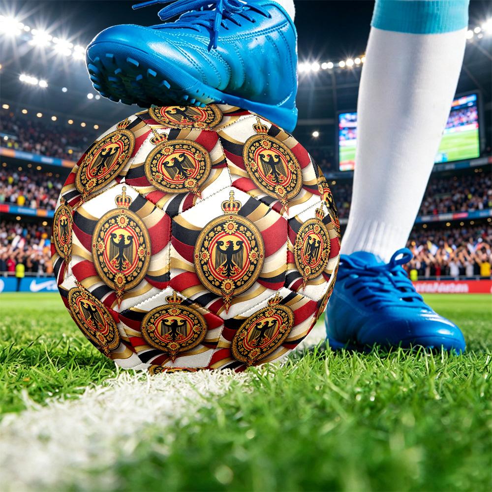 Belgien Fußball Aufdruck Größe 5 Fußball Ball Verschleißfest Standard Erwachsenen Trainingsfußball Fan Geschenk für Indoor Outdoor Spiel Sport