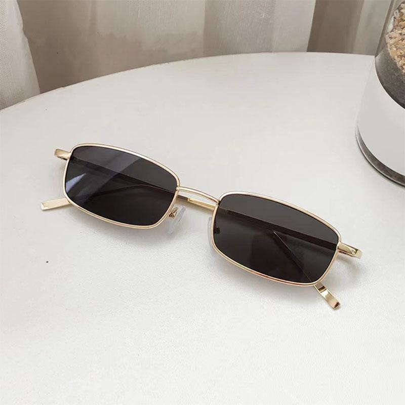 Nowe Małe Kwadratowe Okulary Przeciwsłoneczne Kobiety Moda Metalowa Oprawka Kwadratowe Okulary Słoneczne Mężczyźni Klasyczne Vintage Okulary UV400