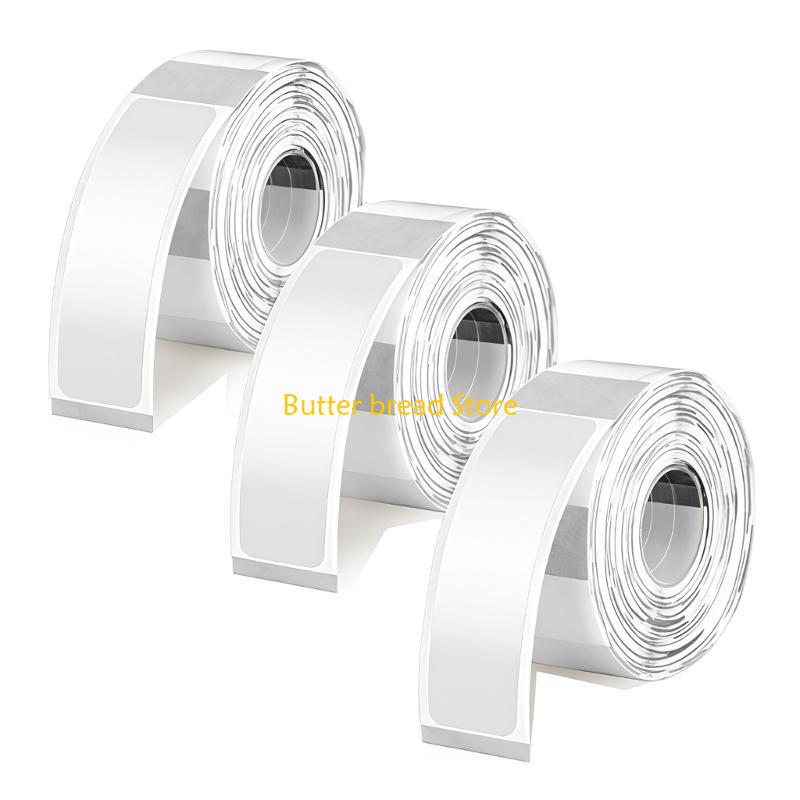 W89C 480Pcs Clear Thermal Label Sticker 2x40mm for Food Container Glass Jar Bottle