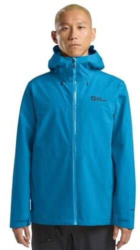 Jacket Jack Wolfskin Highest Peak 3l Jkt M (1115134) Jacket Men Rain Jacket Blue Aurora Blue
