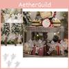 Four Exquisite Transparent Acrylic Christmas Tree Angel Ornaments For Festive Celebrations